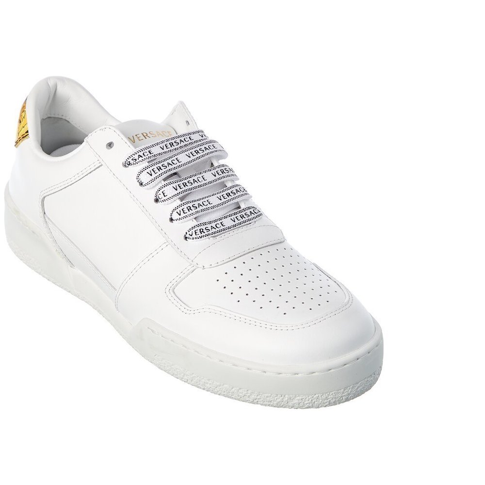 Versace Ilus Logo Leather Sneaker